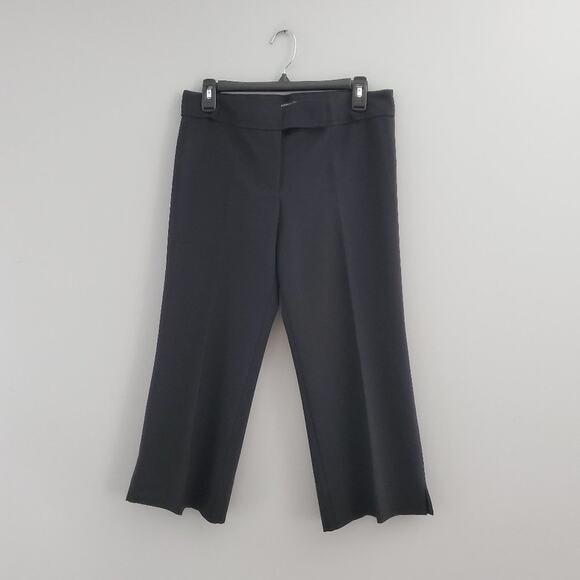 BCBGMaxAzria Black Wool Blend Capri Pants 6 - Picture 1 of 10